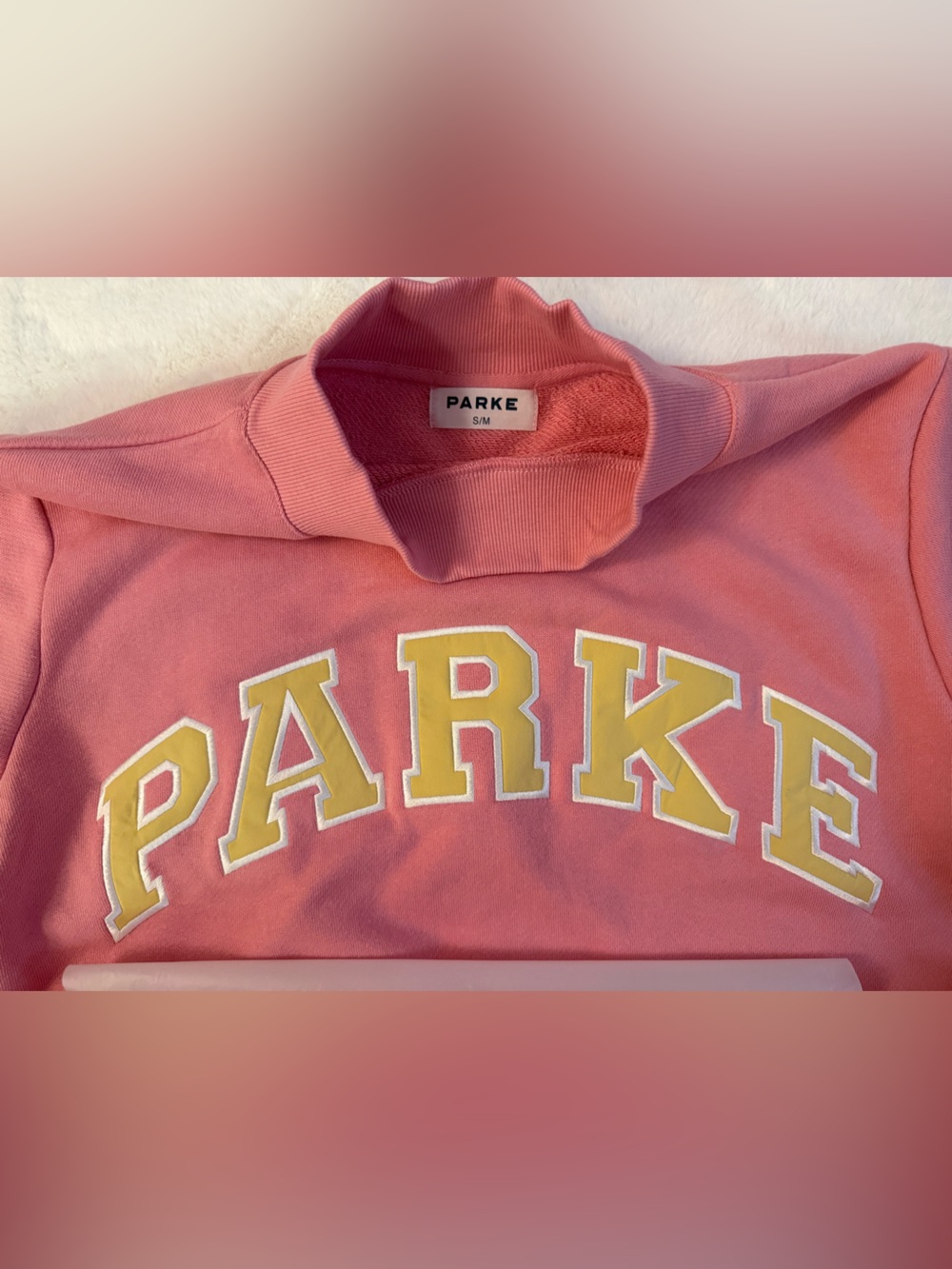 PARKE Varsity Sweatshirt Heritage Starburst Summerland Collection S/M NWT - Picture 5 of 9